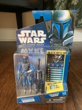 Mandalorian Warrior  CW29  Star Wars  The Clone Wars Action Figure 3.75 MIB HTF
