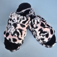 UGG Women's Shearling Slide Slippers US 8 EU 39 Model 1120876 Black Pink NWOT