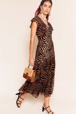 RIXO Cinzia Silk Maxi Dress