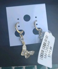 butterfly hoop earrings