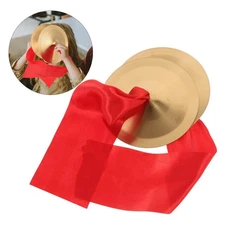 2 Pieces Finger Cymbals Hand Cymbals for School Drum Corp Dance Performance