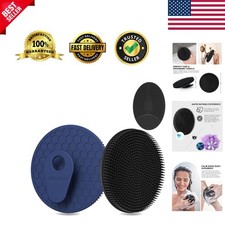 Gentle Exfoliating Silicone Scrubber for All Skin Types - Deep Cleansing Duo