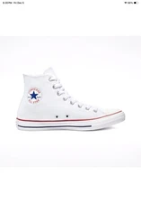 Converse Chuck Taylor All Star Hi High Top Shoes - Optical White Mens 10 Or W12
