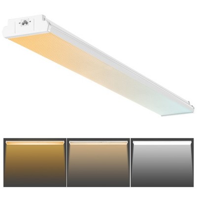 Uimoso 4FT LED Wraparound Light 50W 5500LM Flush Mount LED Shop Light FCC