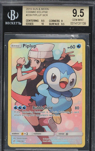 Piplup graded BGS 9.5 for sale on eBay