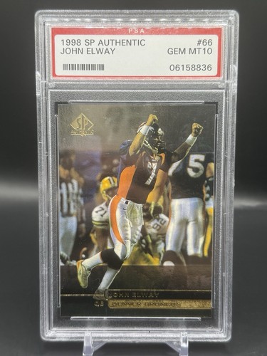 1998 SP Authentic John Elway PSA 10 #66 Denver Broncos