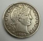 1900-S Barber Half Dollar - FULL LIBERTY