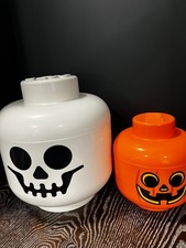 Halloween LEGO 2 Containers large Skull & sma...