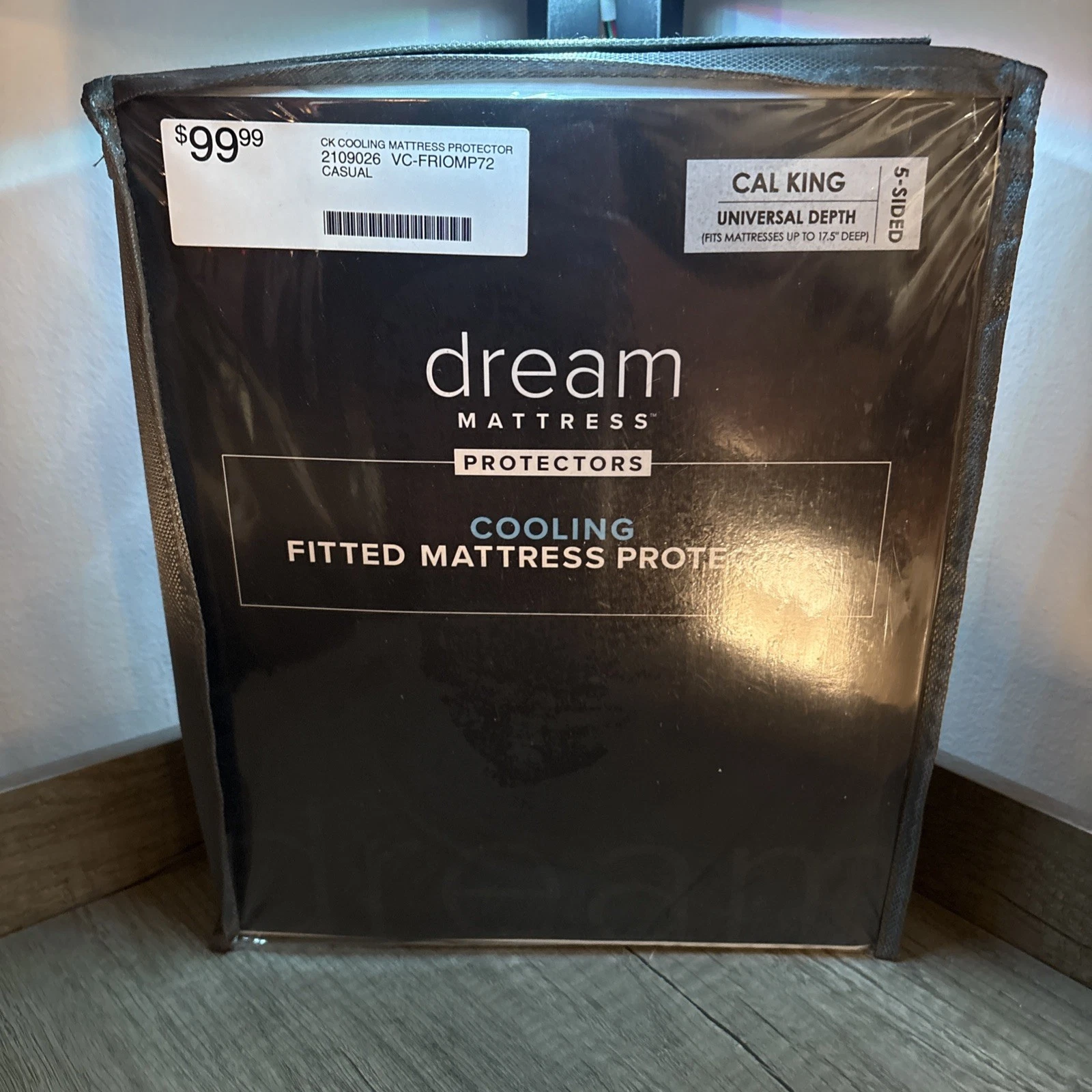 Dream Mattress Protector Size Cal King, Cooling Fitted Mattress Protector New