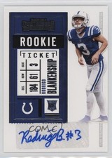 2020 Panini Contenders Rookie Ticket Rodrigo Blankenship #227 Auto mv7