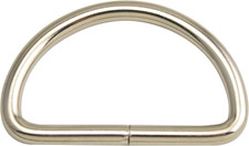 Silvery D Rings Buckles D-Ring Non-Welded for Webbing Strapping 0.5" / 0.6" / 0.