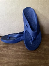 Oefos Unisex Sandal M8 W10 New Navy Blue Flip Flop Shoes Comfort Lightweight