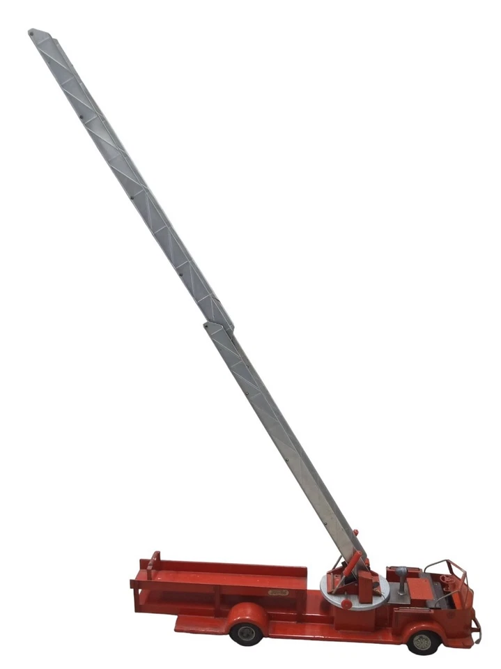 Игрушка пожарная машина прессованная сталь Rossmoyne American LaFrance антикварная коллекционная - Изображение 4 из 4