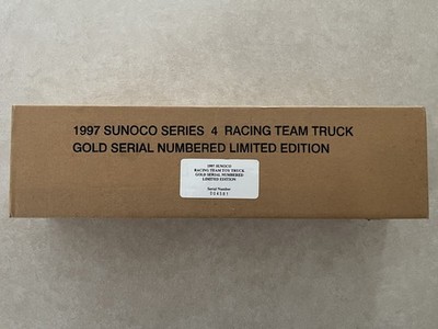 NOS 1997 Sunoco Series 4 Racing Team Truck Gold Serial Numbered Limited Edition