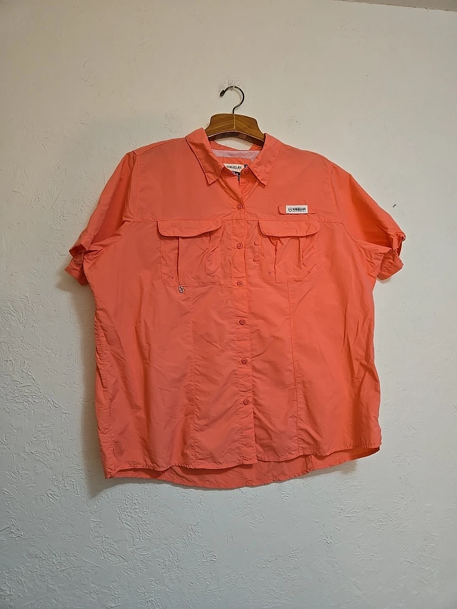 Chemise De Pêche Magellan Pour Femme - Fish Gear - Rose, Taille XL - évacuation D'humidité