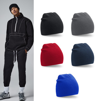 Beechfield Recycled Original Pull-On Beanie B44R - Unisex Soft Knitted Hat