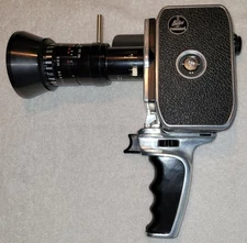 Bolex Paillard Zoom Reflex P2 8mm Movie Camera w/ Pan-Cinor Zoom Lens...NICE!