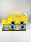 Fisher Price Little People Play Family House ONLY Blue Yellow 952 Vintage 1969