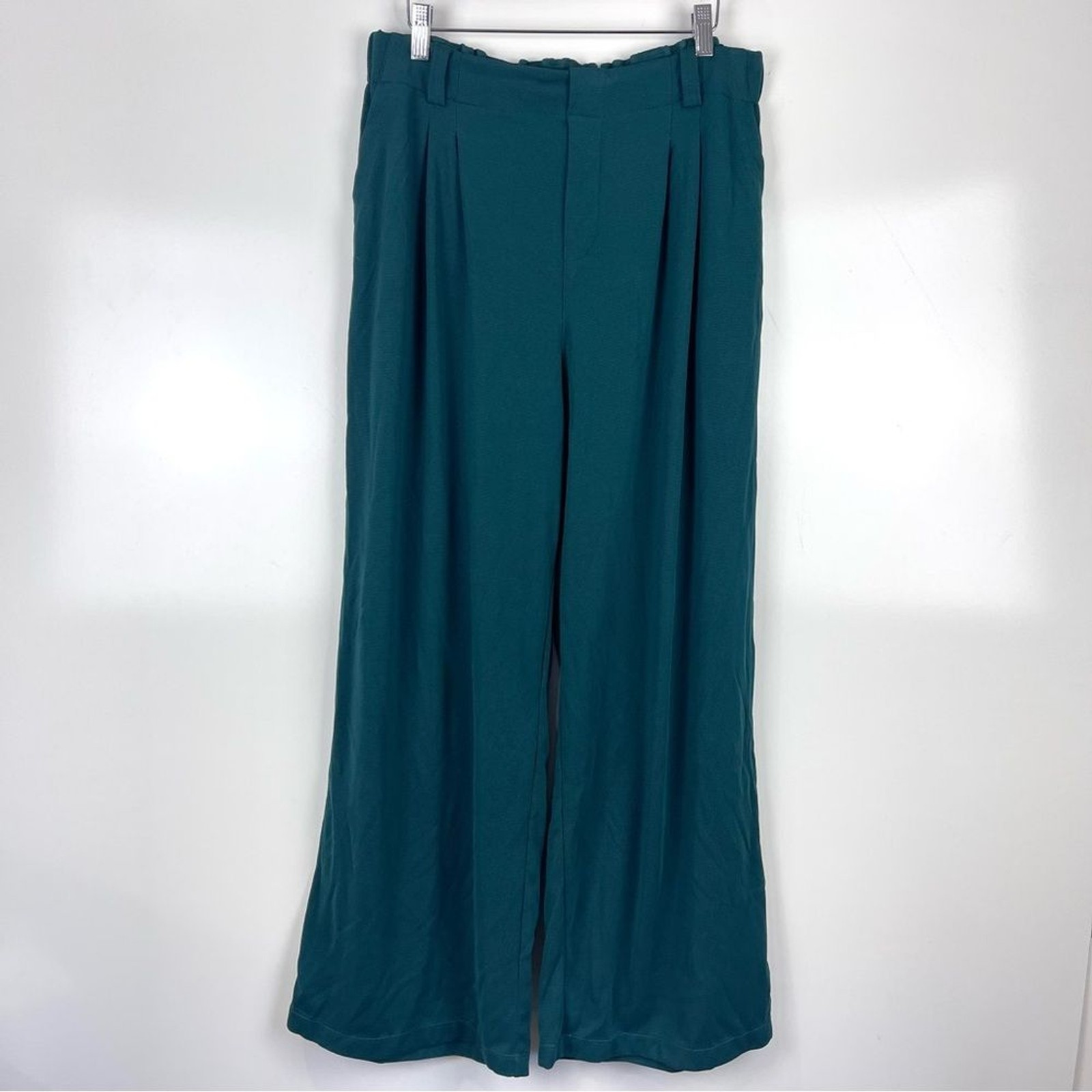 Halara Flex High Waisted Wide Leg Waffle Work Pants Pull On Women's Size Large