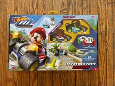 4109) Hot Wheels Mario Kart AI Edición Especial Mario & Yoshi RC Race Track