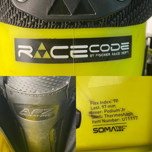 Botas de esquí Fischer RC4 Podium 70 Race Code amarillas All Mountain 25 25,5 talla 7,5 - Imagen 10 de 12