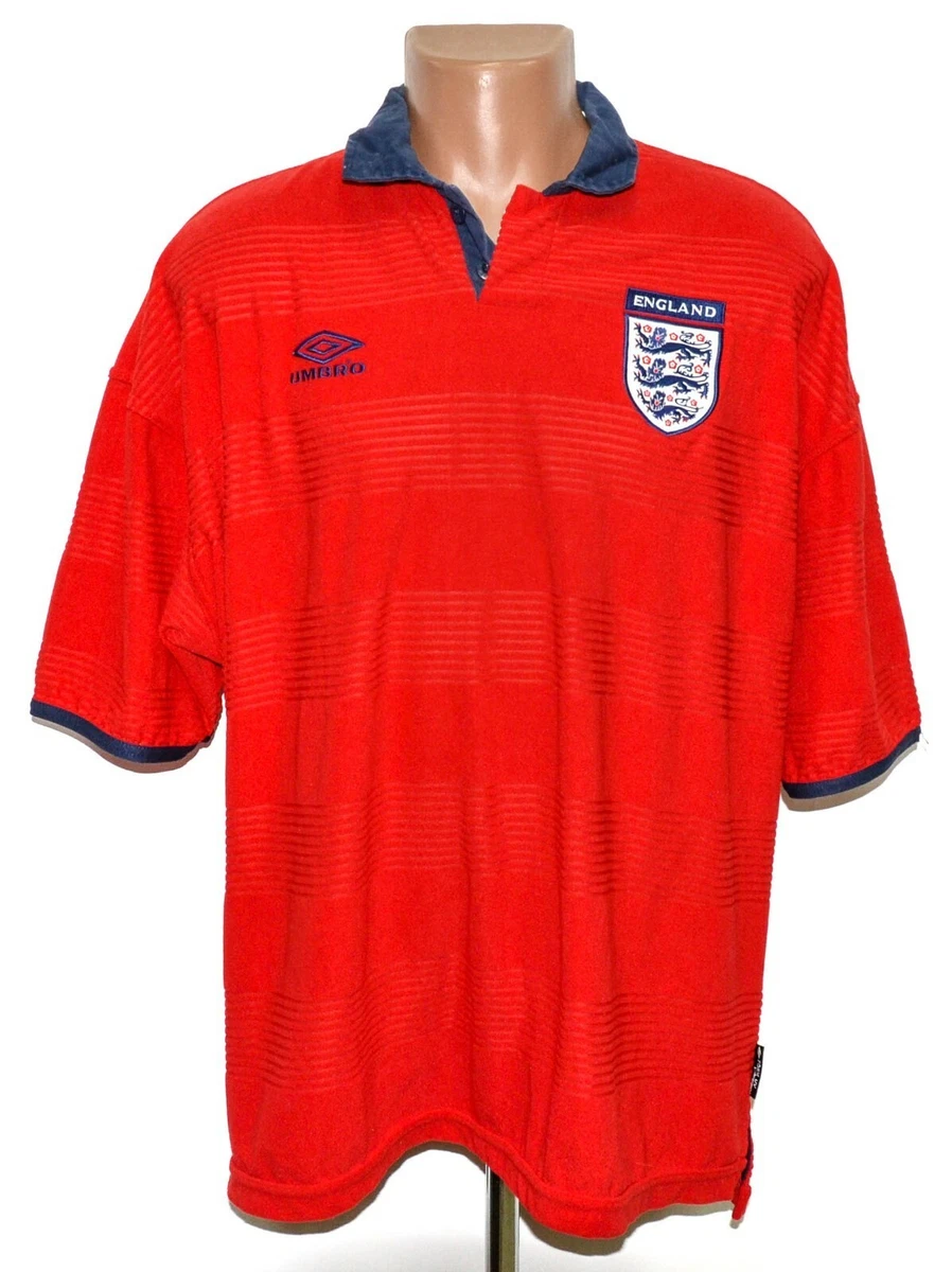 01-02 ENGLAND national team 9番　UMBRO L 2001-02 England Umbro Polo Shirt - 9/10 - (L)