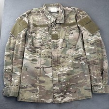 US Army Combat Jacket Mens Large Multicam Camo FR ACU Perimeter Insect Guard