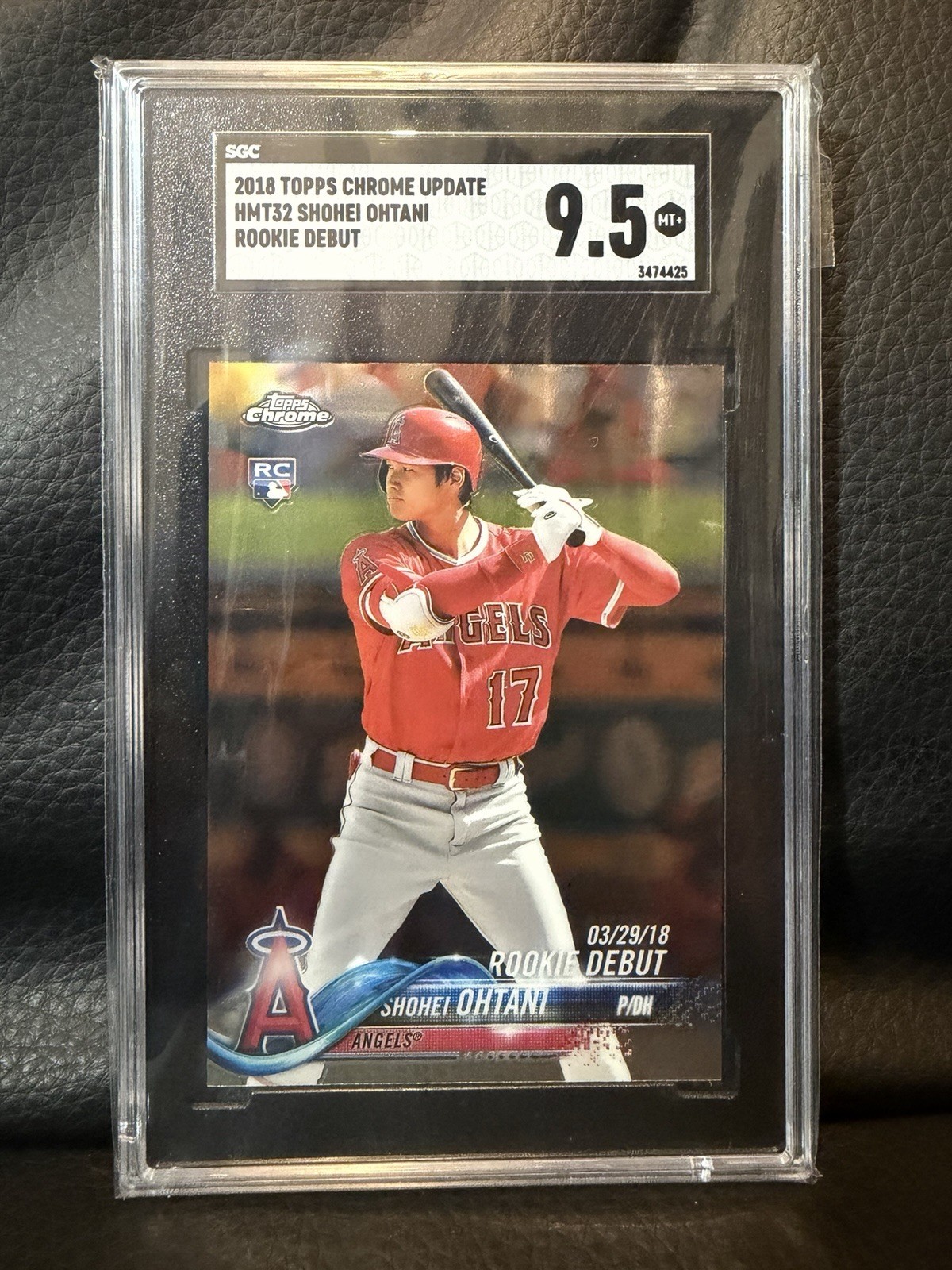Topps 2018 Chrome Update Shohei Ohtani Rookie Debut #HMT32 Angels SGC 9.5