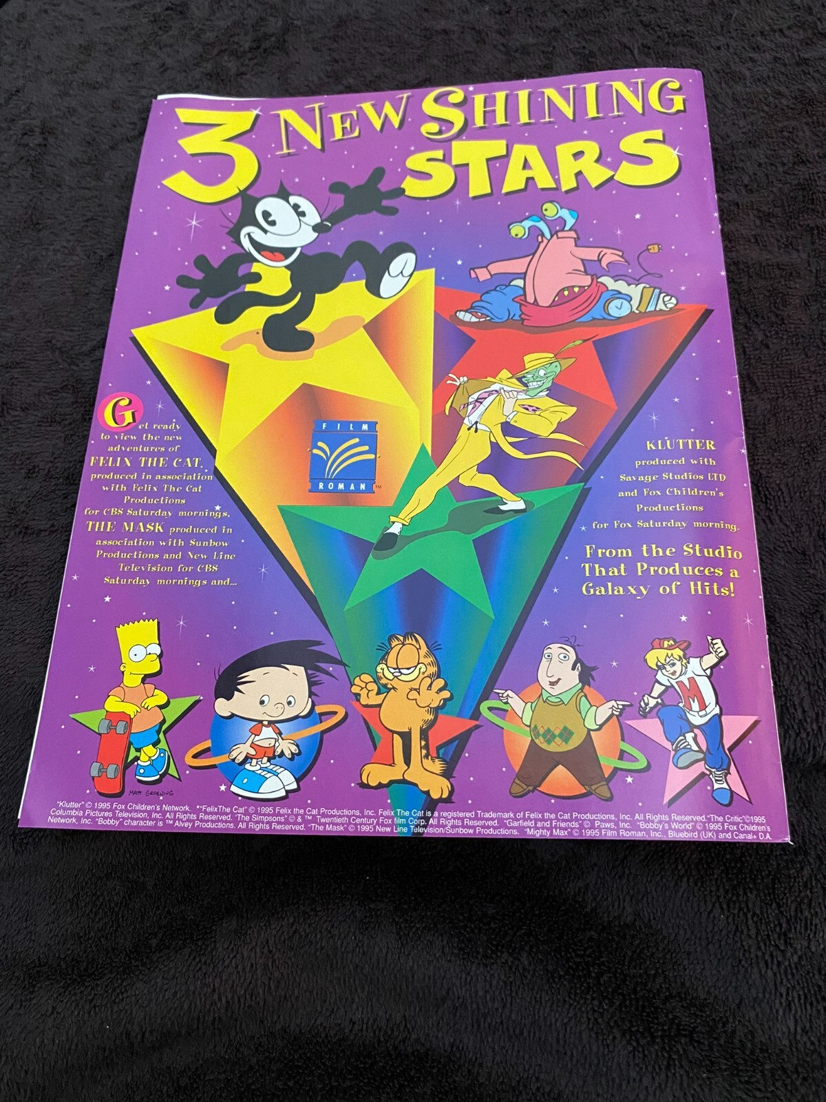 FILM ROMAN, KLUTTER, THE MASK, FELIX CAT, GARFIELD, THE CRITIC