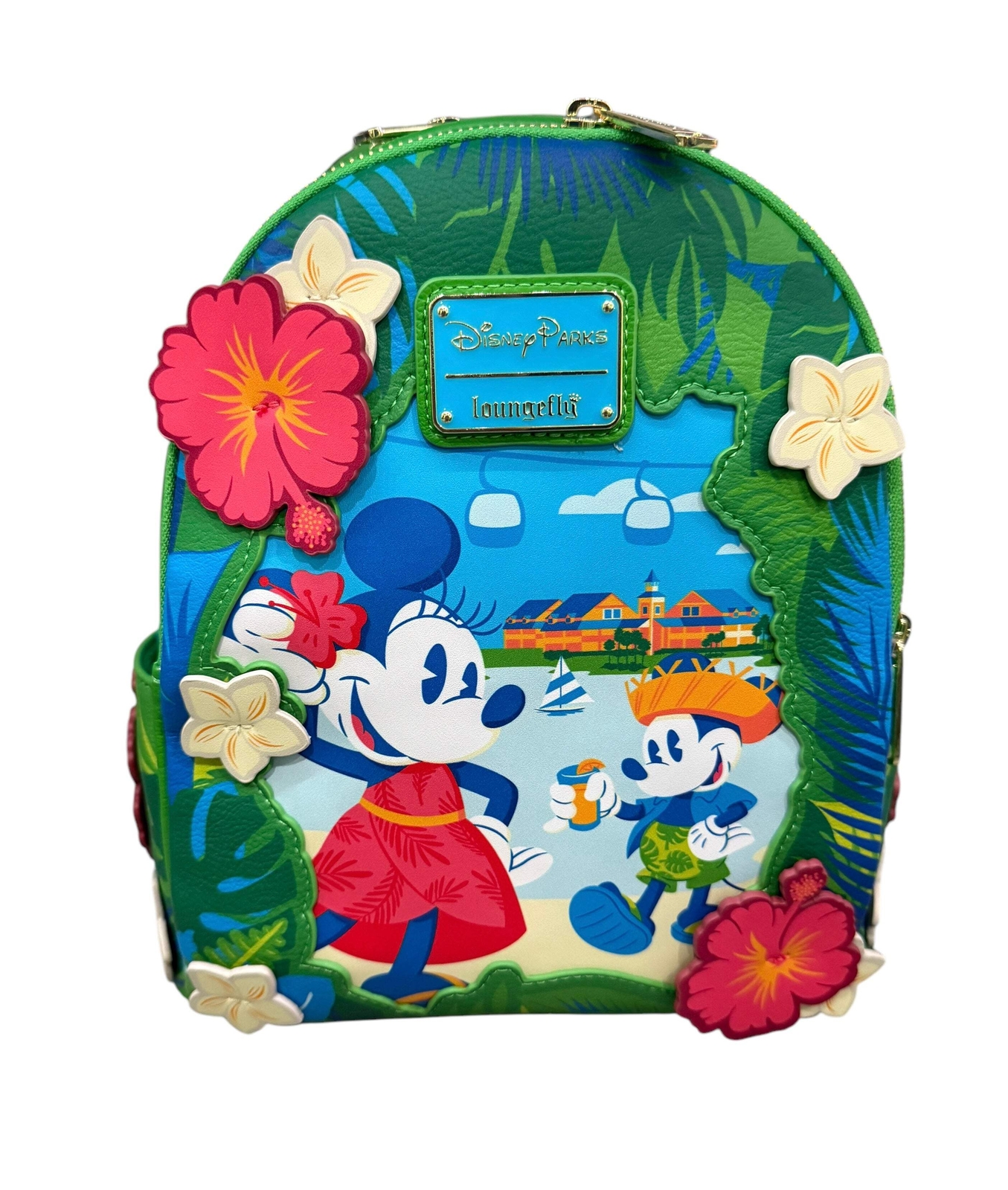 Disney Caribbean Beach Resort Mickey Minnie Loungefly Backpack