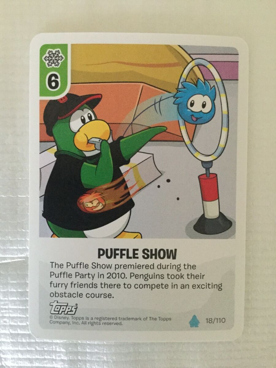 Adventurous Red Puffle - 2011 Topps Club Penguin Card-Jitsu Water