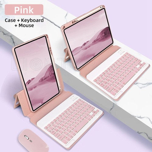 Rotating Case Cover With Keyboard Mouse For iPad 7/8/9/10th Gen Pro 11 Air 5 4 3 - Picture 2 of 45
