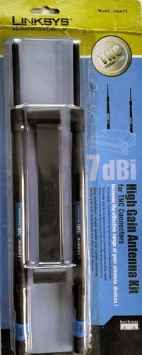 Cisco Linksys 7dBi High Gain WiFi Antenna Kit Model HGA7T For TNC Connectors - Picture 8 of 8