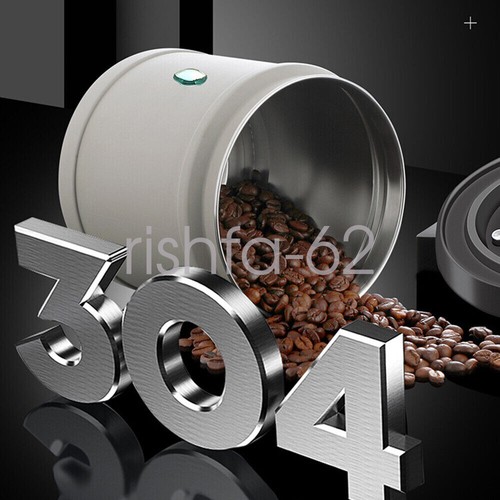 750/1000/1600ml Coffee Canister Airtight Steel Vacuum Storage Bean Tea Container - Picture 4 of 16