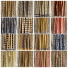 India Hand Block PrintCotton Sarong Boho Beach Coverup Light Summer Wrap Scarf