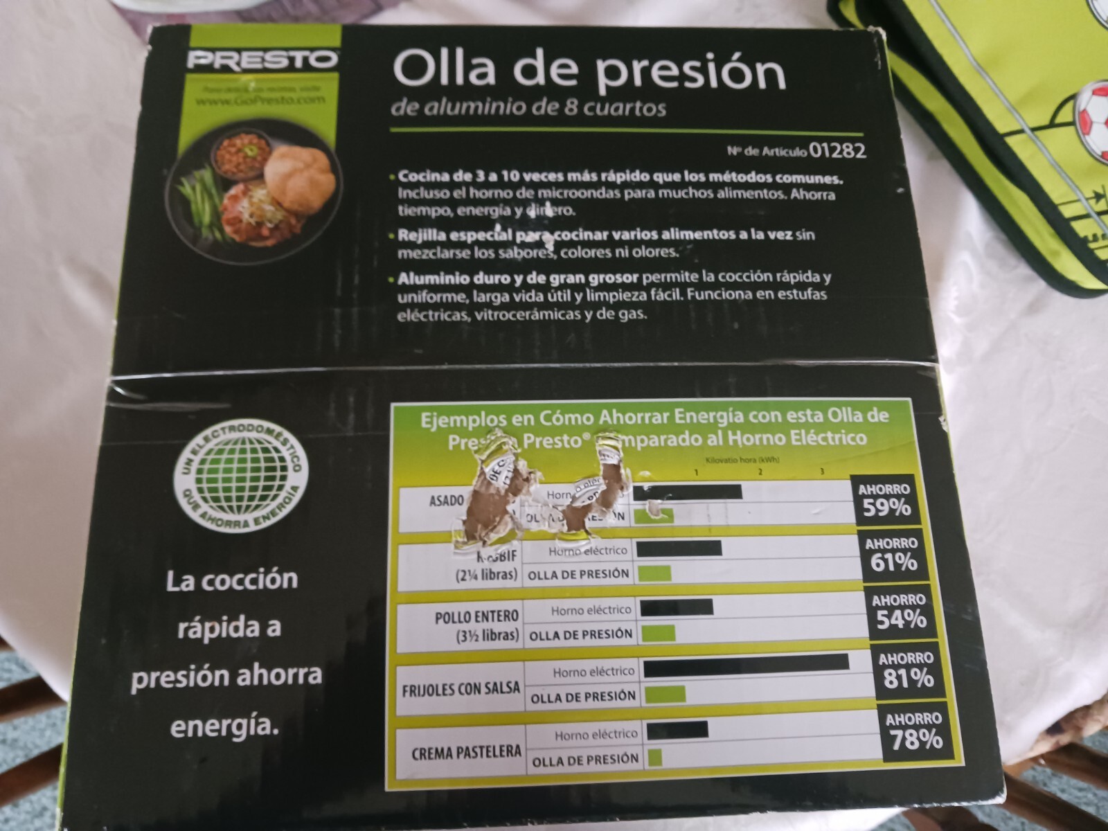 Presto 01282 8-Quart Aluminum Pressure Cooker