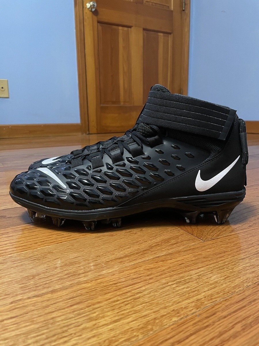 Size 9 Men- Nike Force Savage Pro 2 Black White Football  display picture 3