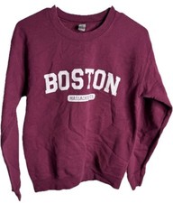 Boston Massachusetts VTG Crewneck Sweatshirt No Size Feels Like Medium