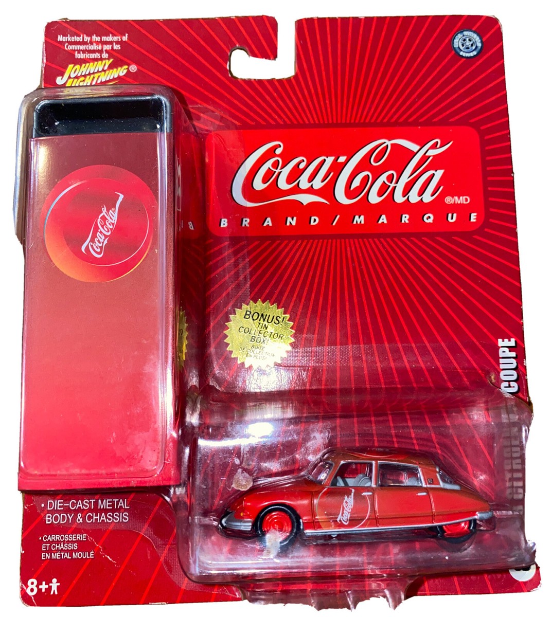 ミニカー JOHNNY LIGHTNING COCA-COLA VTG Johnny Lightning Coca Cola 1965 Ford Mustang Convertible