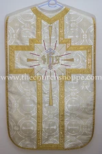 Metallic Gold Roman Chasuble Fiddleback Vestment Fiddleback and Mass set,Casulla