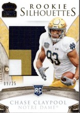 2020 Crown Royale Collegiate Silhouettes Prime #25 Chase Claypool Jersey /25