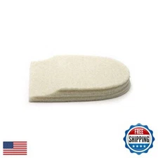 Felt Heel Cushion Pad 1/2" with Adhesive for Pain Relief - 6 Pairs (12 Pieces