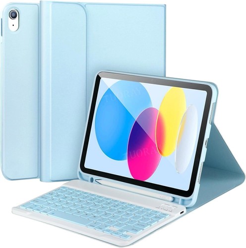 Bluetooth Keyboard With Case Cover For iPad 5/6/7/8/9/10th Air 6 5 4 3 Pro 11 M2 - Picture 35 of 66