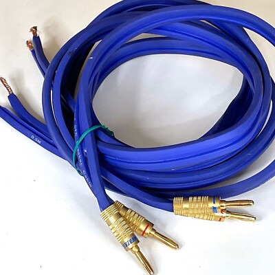Quality Eagle Audio Speaker Wire Cables - 1.4m Pair w NeoTech Banana Plugs - USA