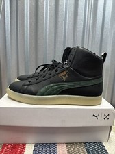 RARE Puma Clyde Mid Zamunda Black White Green Zebra Mens 9.5