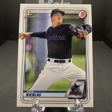 2020 Bowman Draft Kyle Nicolas #BD-64 Miami Marlins