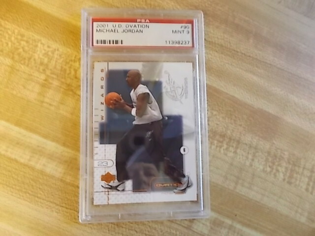 Michael Jordan 2001 UD Ovation #90 Psa Mint 9