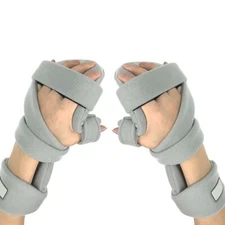 1Pair Resting Hand Splint Stroke Hand Splint Adjustable for Sprain Men and Women