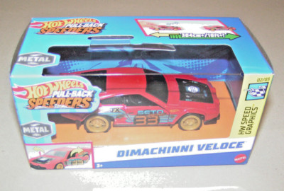 Hot Wheels - Dimachinni Veloce - Hot Wheels Pull-Back Speeders 1:43