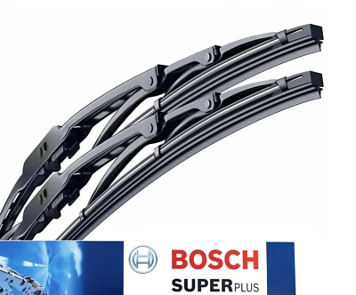 Vauxhall Insignia A Front Wiper Blade Set Windscreen 08 to 17 BOSCH Superplus - Image 1 of 4